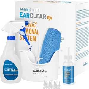 Ear wax cleaner Ear Clear Rx Ear Wash Full Kit Parent Flexible + Drops + 20 Tips